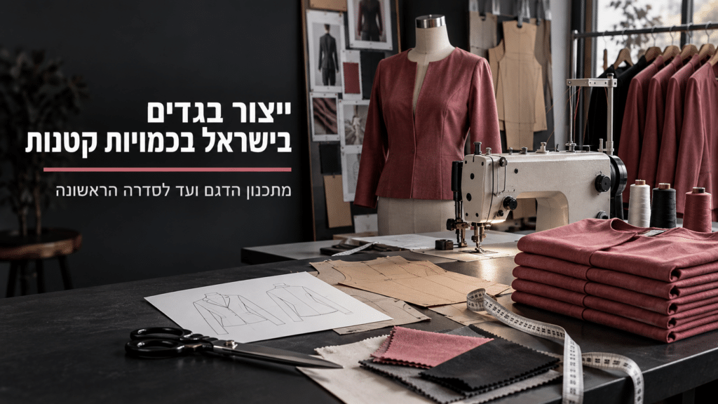 ייצור בגדים בישראל בכמויות קטנות